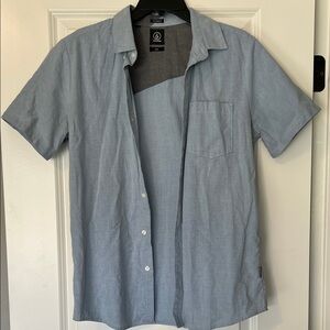 Volcom Casual Light Blue Button Down Shirt